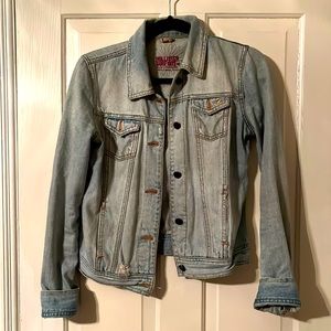 Hollister Surf 1972 Distressed Denim Jacket - M